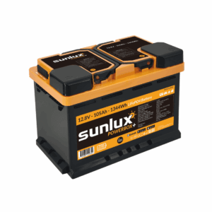 LiFePO4 batteri 12.8V/105Ah - Sunlux® Powerbox+